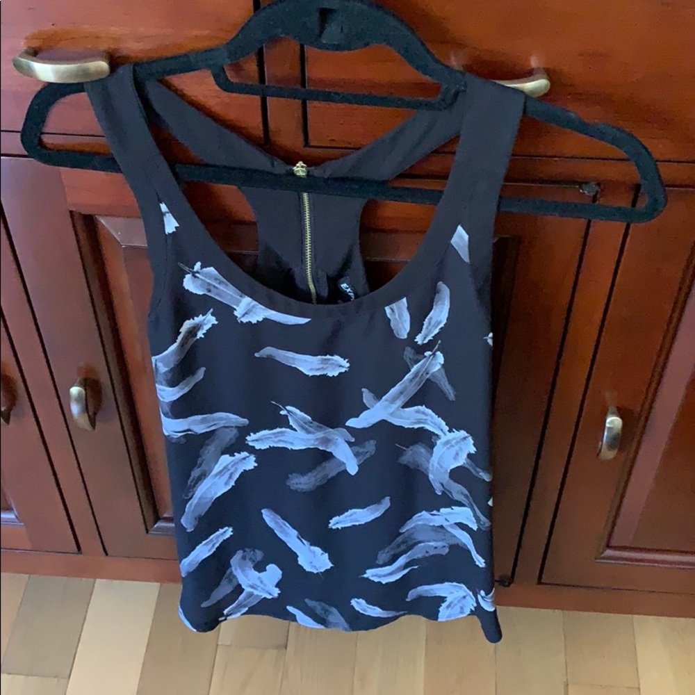 Black tank top blouse